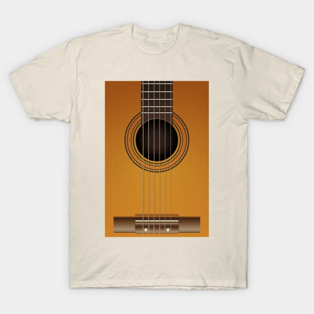 classical guitar T-Shirt by psychoshadow